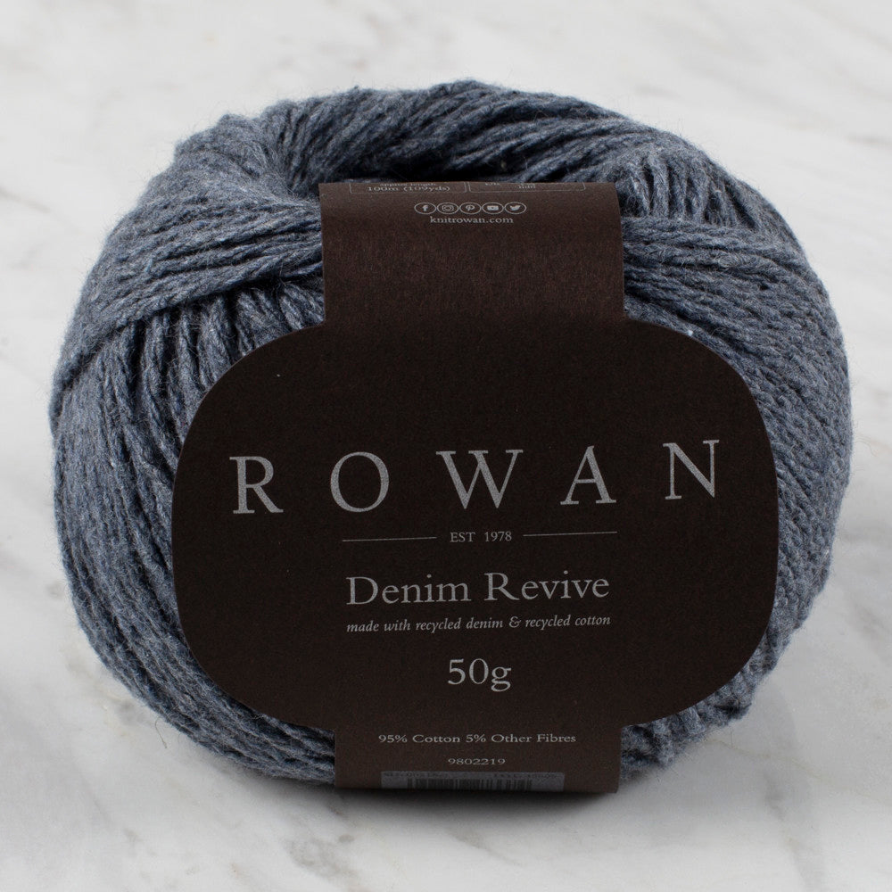 Rowan Denim Revive 50gr Gri El örgü İpi - 00216